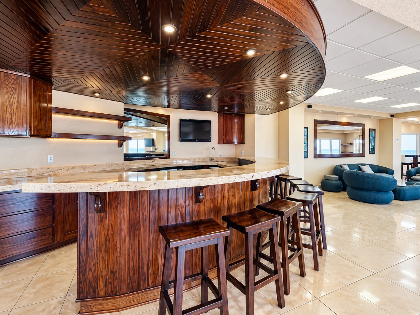 Party room & clubhouse at La Jolla Real Rosarito